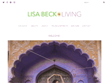 Tablet Screenshot of lisabeckliving.com